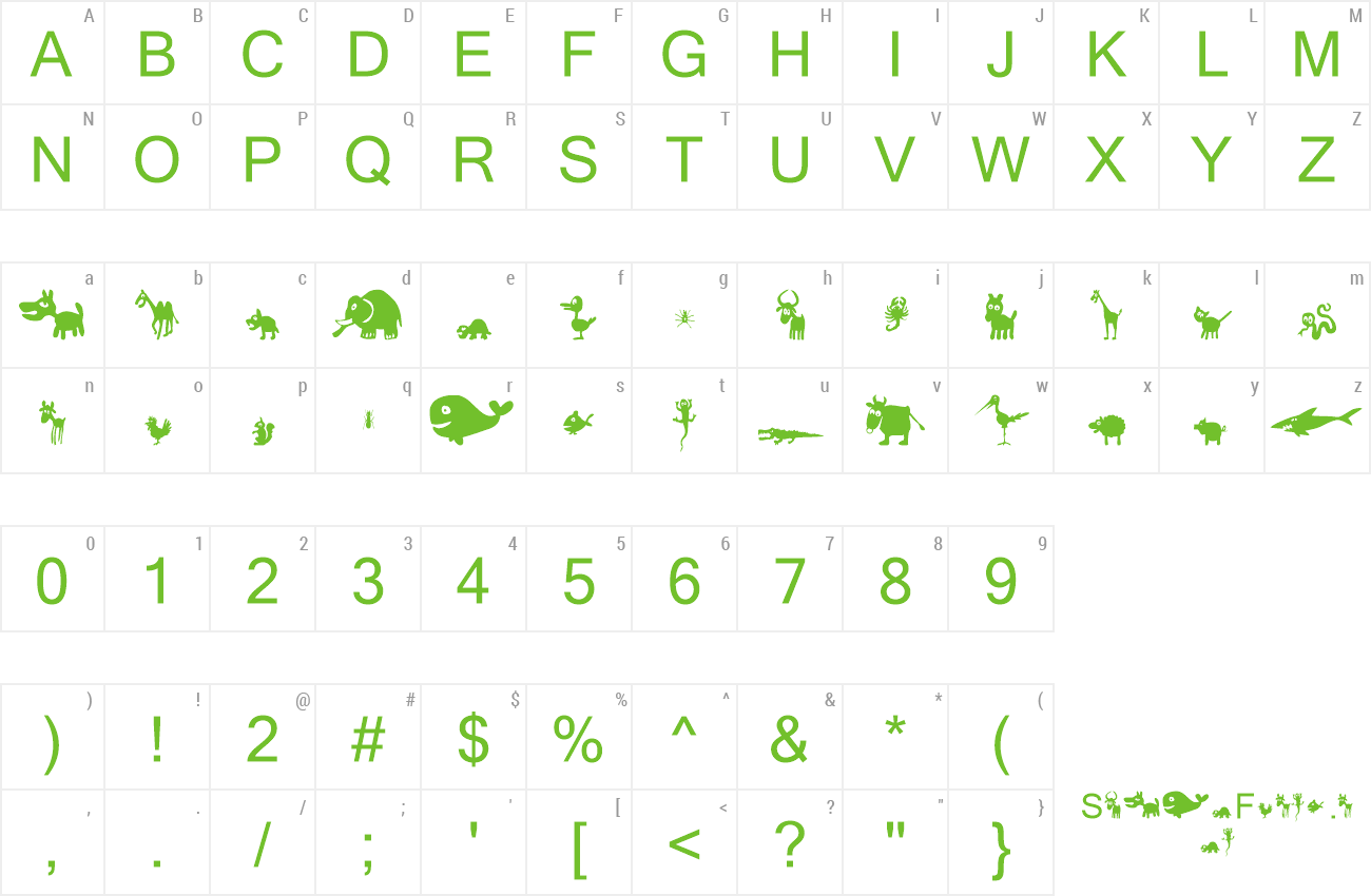 Font Win Pets 2 preview